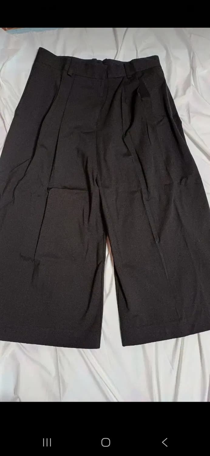 [새제품]L 코스 슈퍼와이드 슬랙스 팬츠 cos 바지 블랙 검정 트라우저 상품이미지3