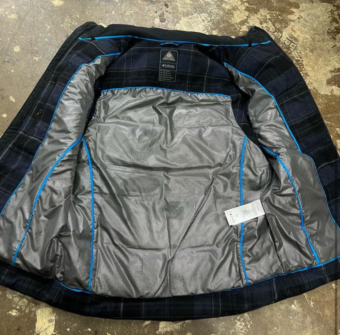 95) 콜롬비아 구스다운 체크패턴 패딩 조끼 콜롬비아 거위털패딩 조끼 상품이미지3