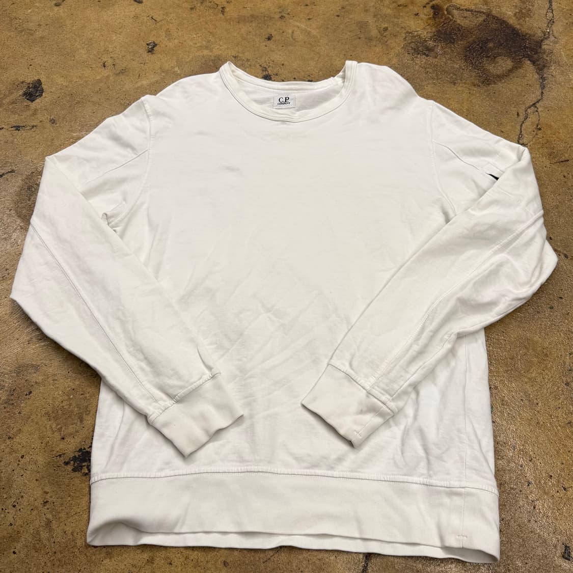 [정품/95,m] C.P.컴퍼니 화이트 긴팔 티셔츠 b18 상품이미지2