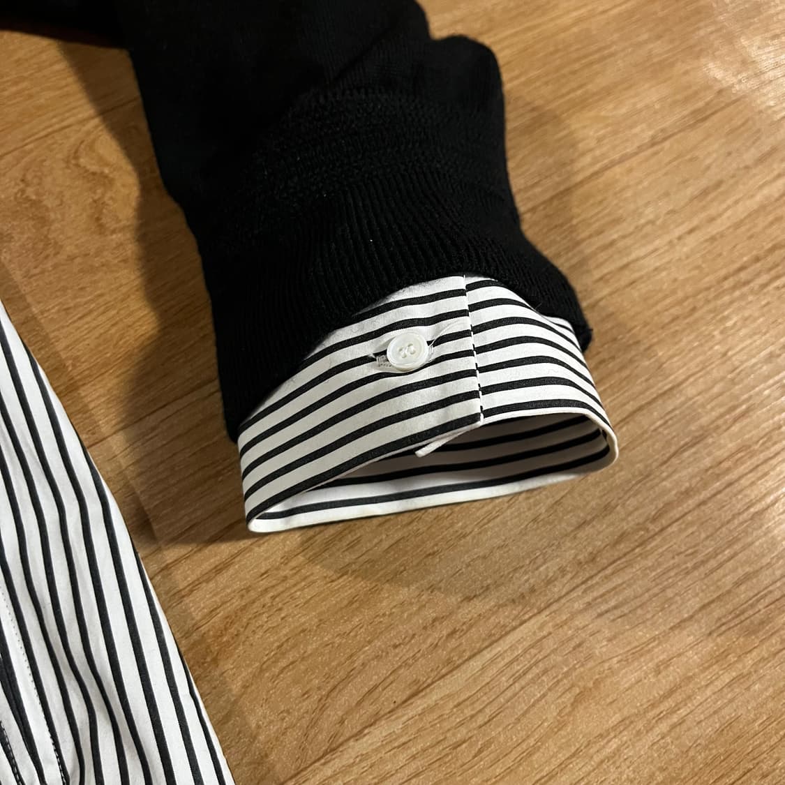 [110-115] 준지 니트슬리브 셔츠 상품이미지4