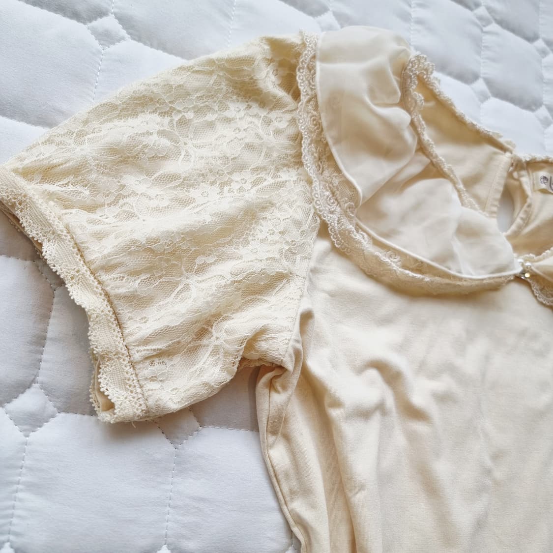 axes femme(악시즈 팜므) 레이스 카라 프릴 블라우스 상품이미지2