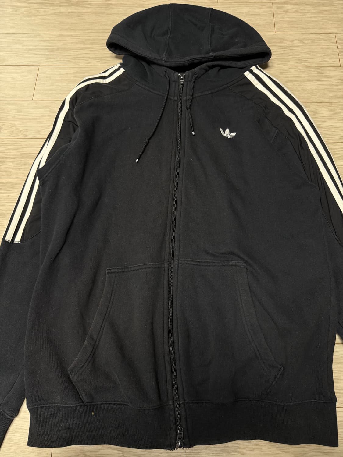 아디다스 블랙 후드집업 2xl 상품이미지2