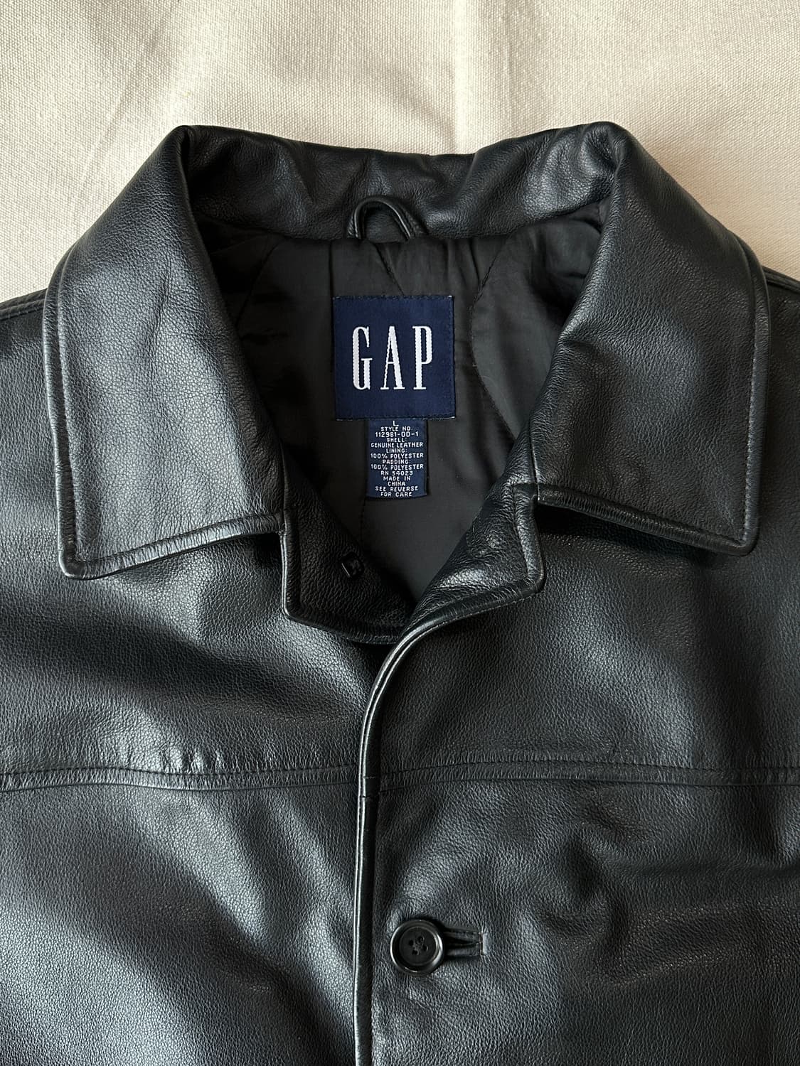 올드갭 리얼레더 카코트 블랙 L 상품이미지2