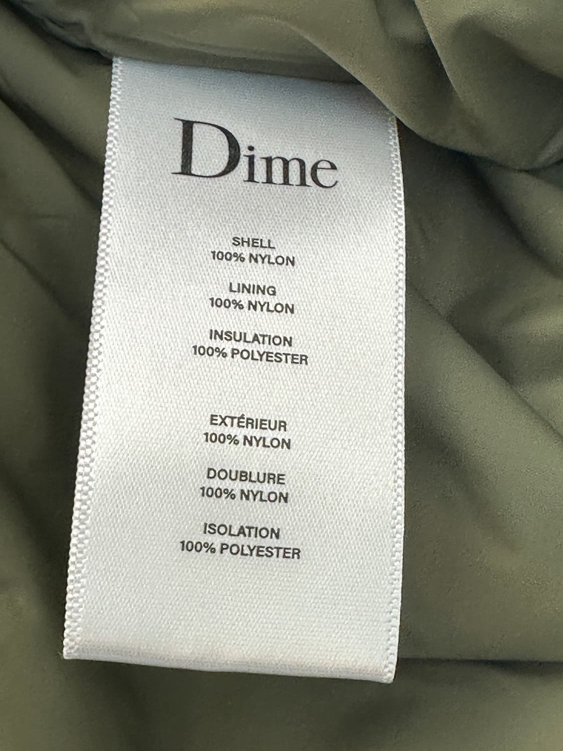 Dime 클래식 립스탑 패딩 재킷 골드 (L, 새상품) 상품이미지6