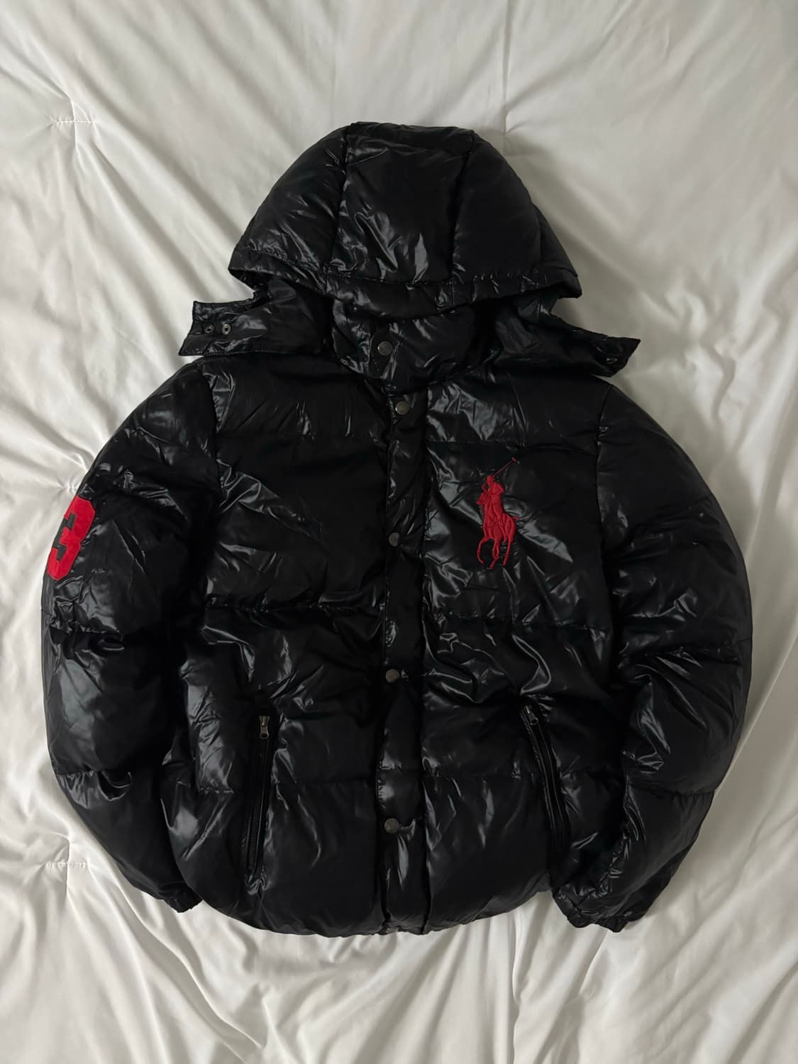 폴로 빅포니 유광 패딩 상품이미지3