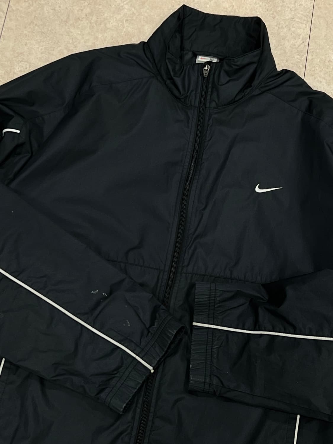 (XL) 나이키 올드스쿨 우븐 파이핑 바람막이 블랙 상품이미지4