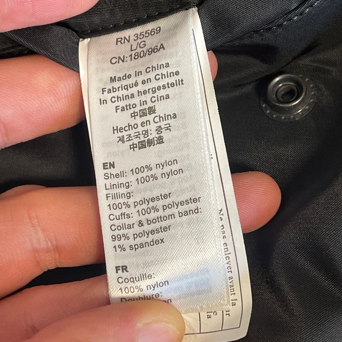 (급처/1회 실착) 알파인더스트리 ma-1 블랙 슬림핏 L사이즈 상품이미지4