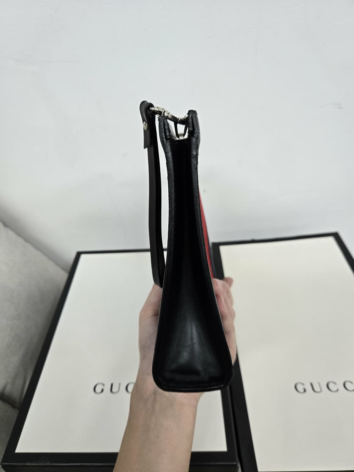 [보증서 정품] 구찌 웹삼선 클러치백 상품이미지4