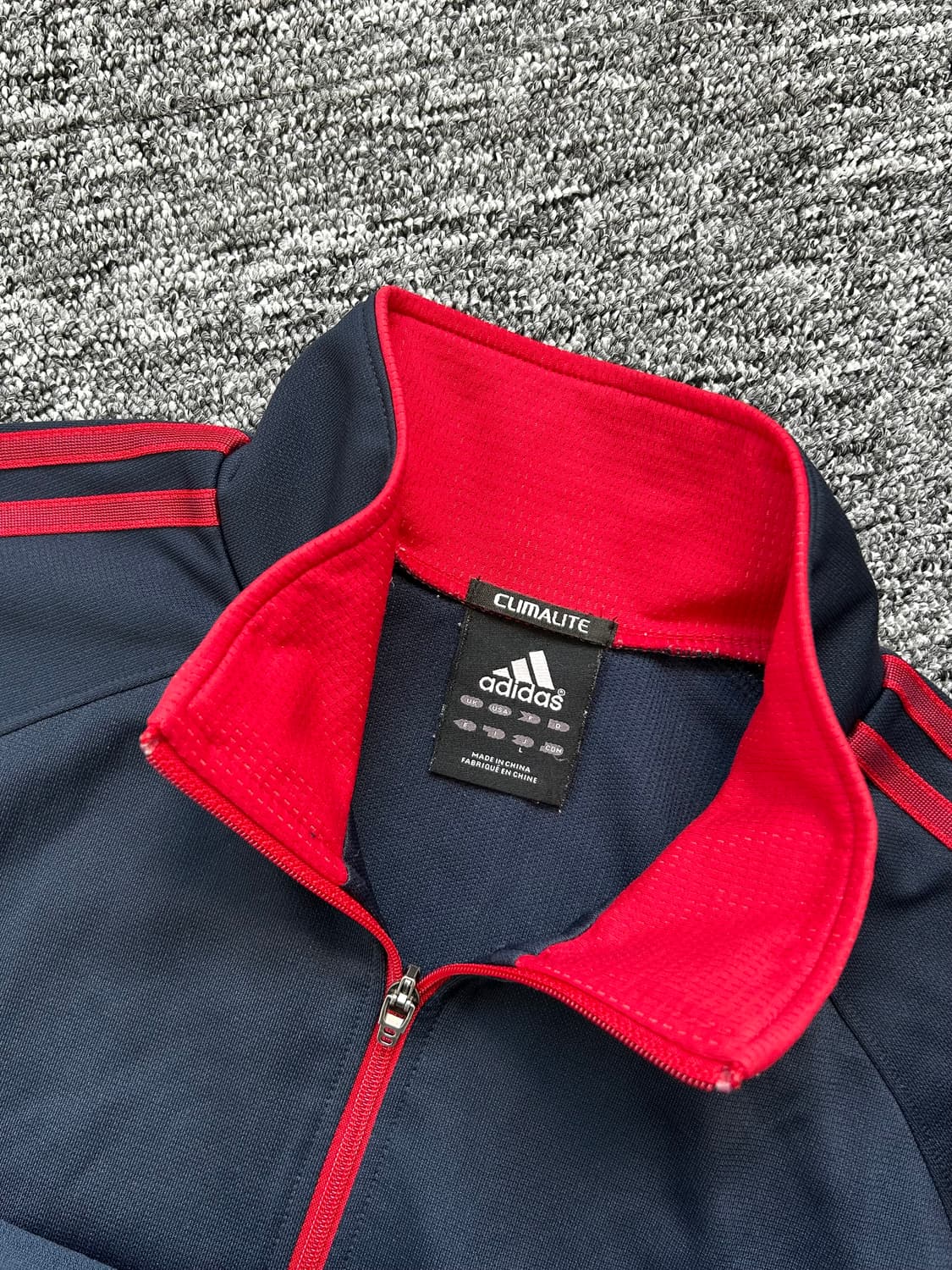 아디다스 네이비 레드 트랙탑 져지 L 상품이미지5