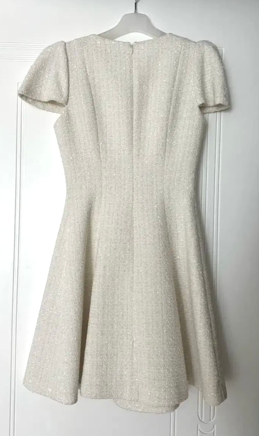 플로움 트위드원피스 미니드레스 화이트 xs 상품이미지4