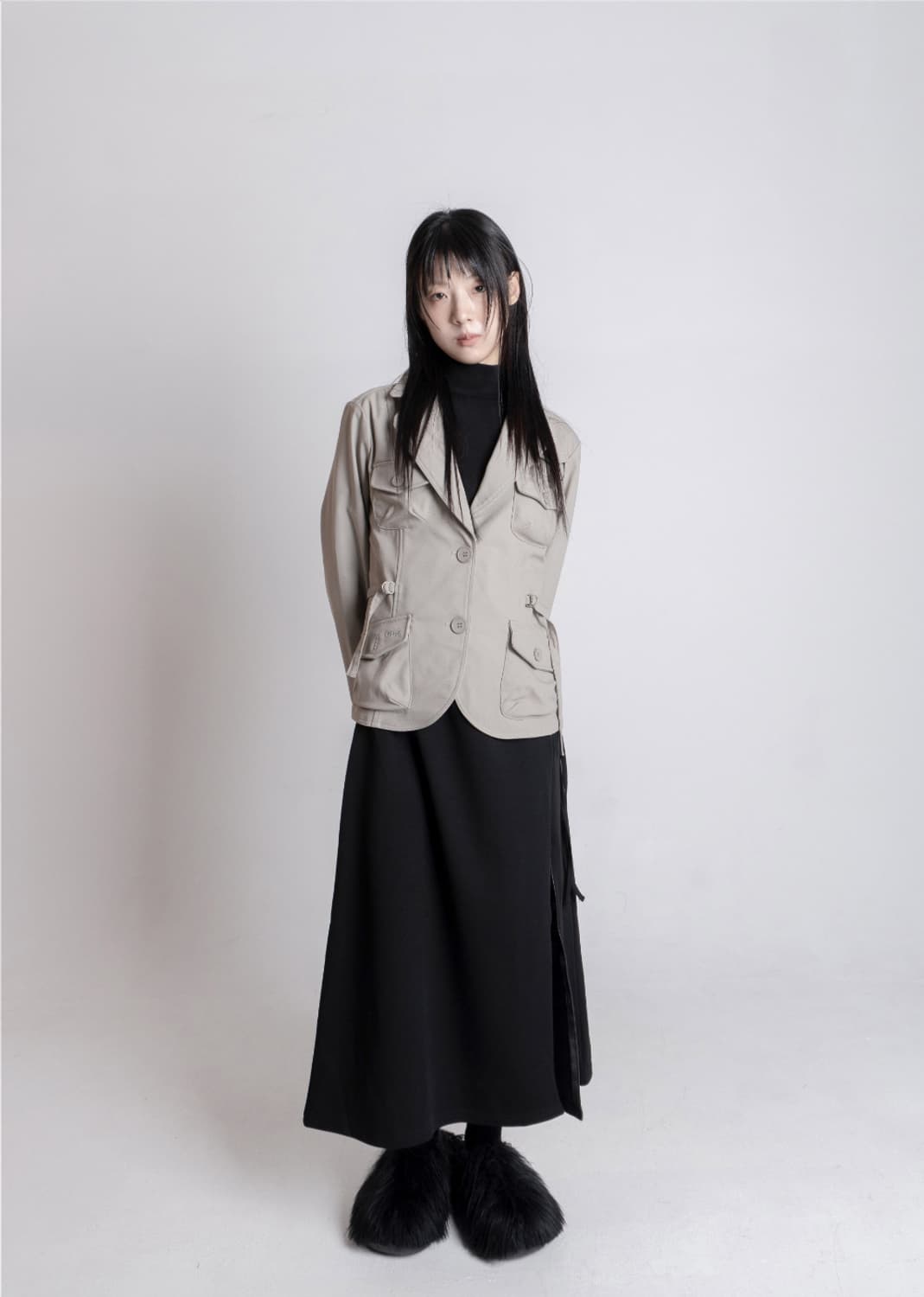 우화 자켓 베이지 옷 POCKET TRAVEL JACKET BEIGE 상품이미지3