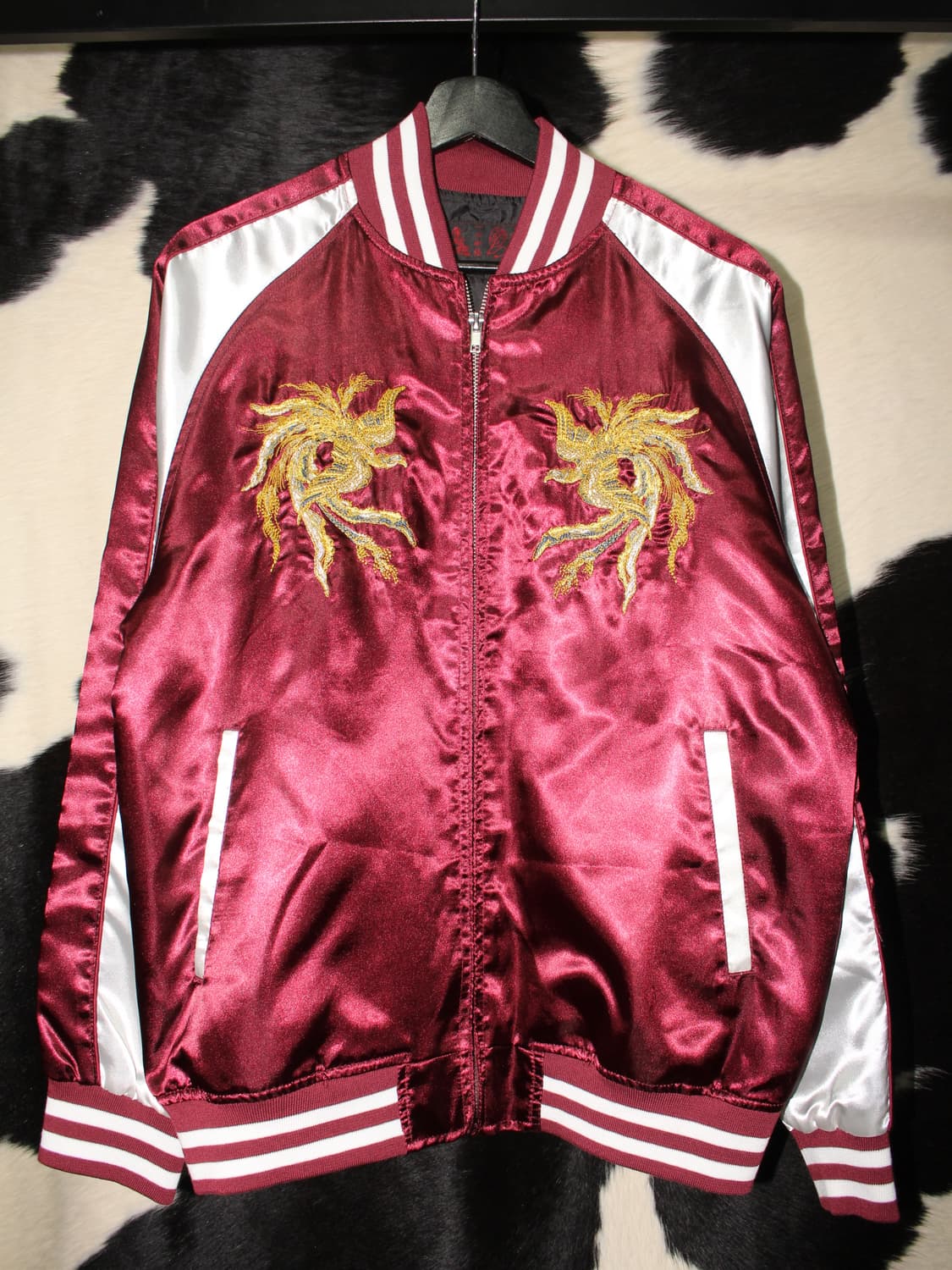 一心如鏡 Oriental Phoenix Embroidery Sukajan 상품이미지2