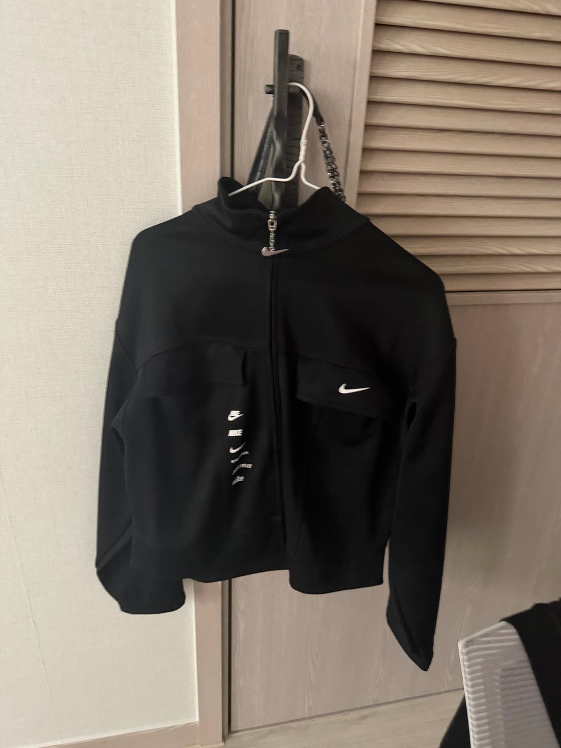 나이키 스우시 크롭 자켓 집업 저지 상품이미지2