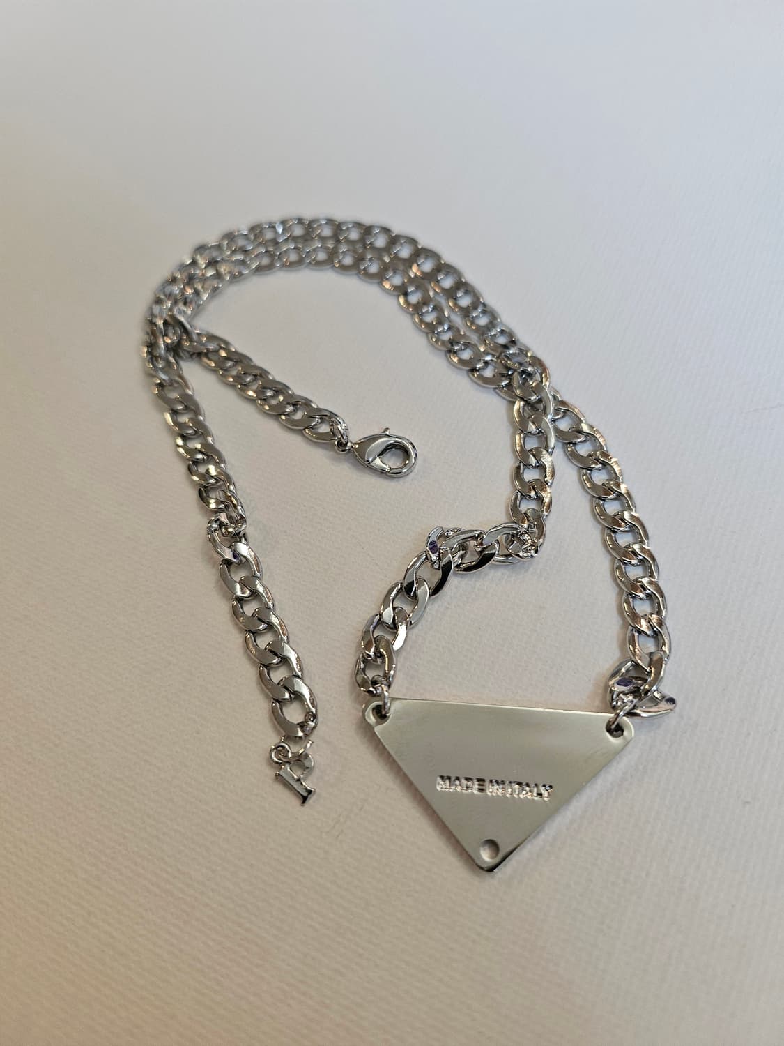 프라다 업사이클링 굵은체인 목걸이 상품이미지5