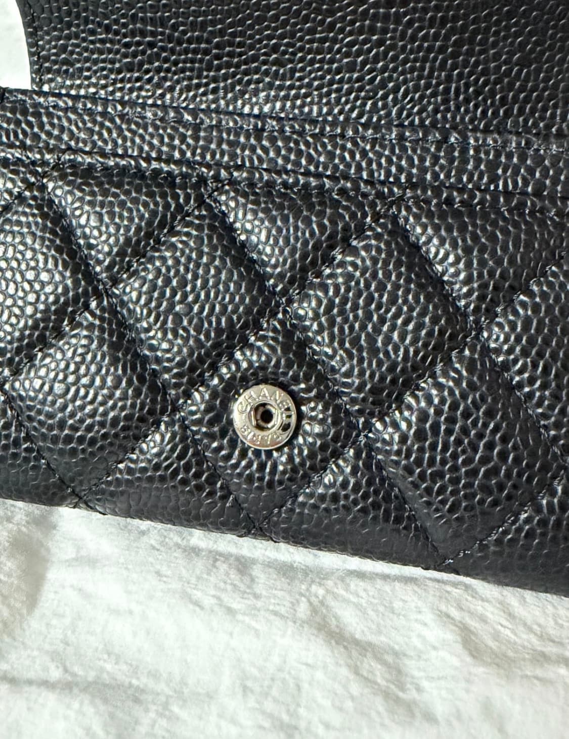 샤넬 캐비어 블랙 카드지갑 상품이미지3