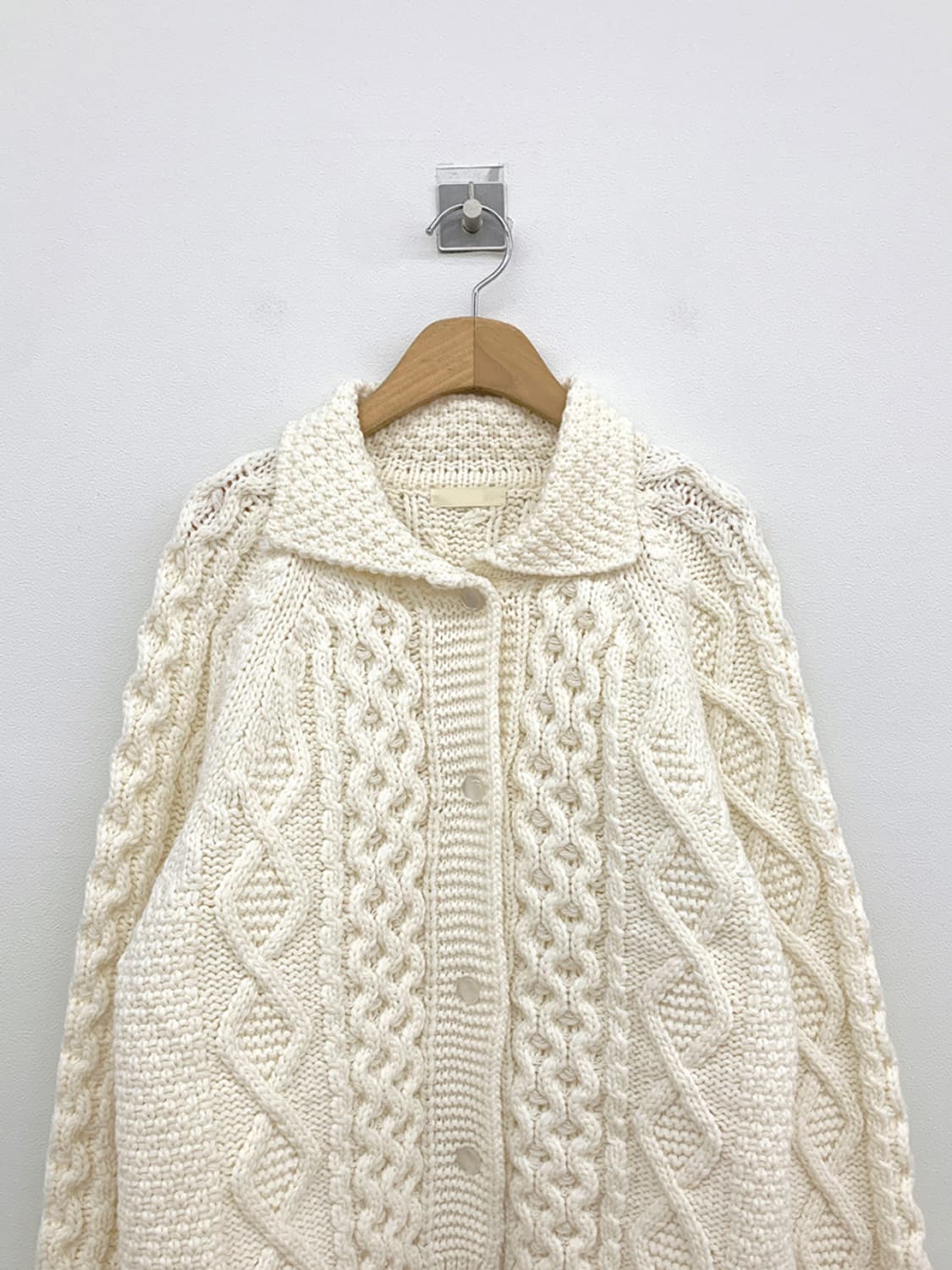 에이치모드 꽈배기가디건 아이보리 상품이미지2