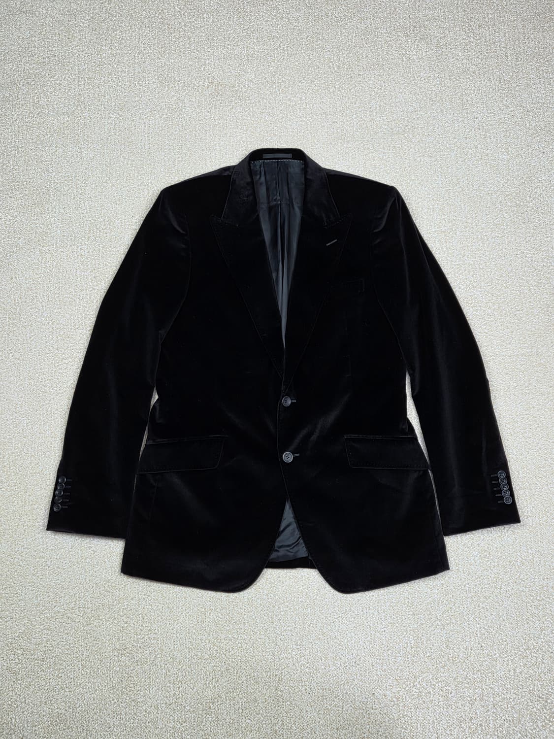 [베르사체 컬렉션] 코튼 벨벳 2버튼 피크드 라펠 블레이져 | 00239 상품이미지1
