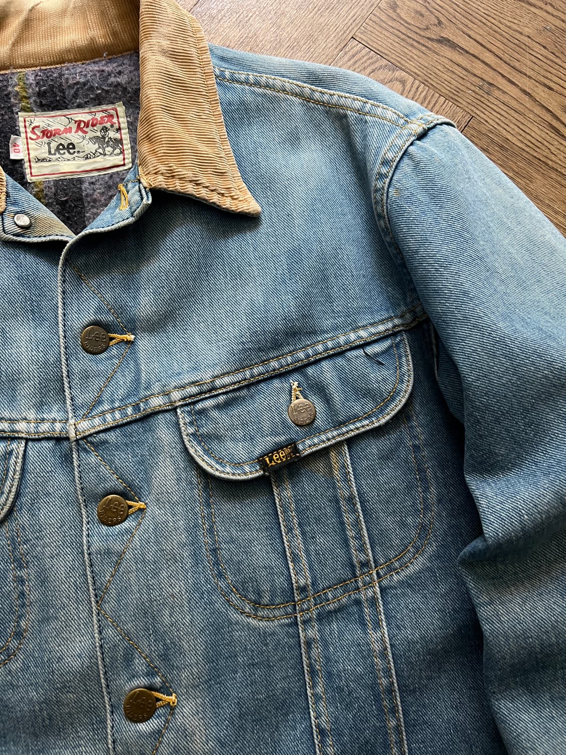 [M]Lee 스톰라이더 블랭킷 데님 트러커 자켓 R6 상품이미지3