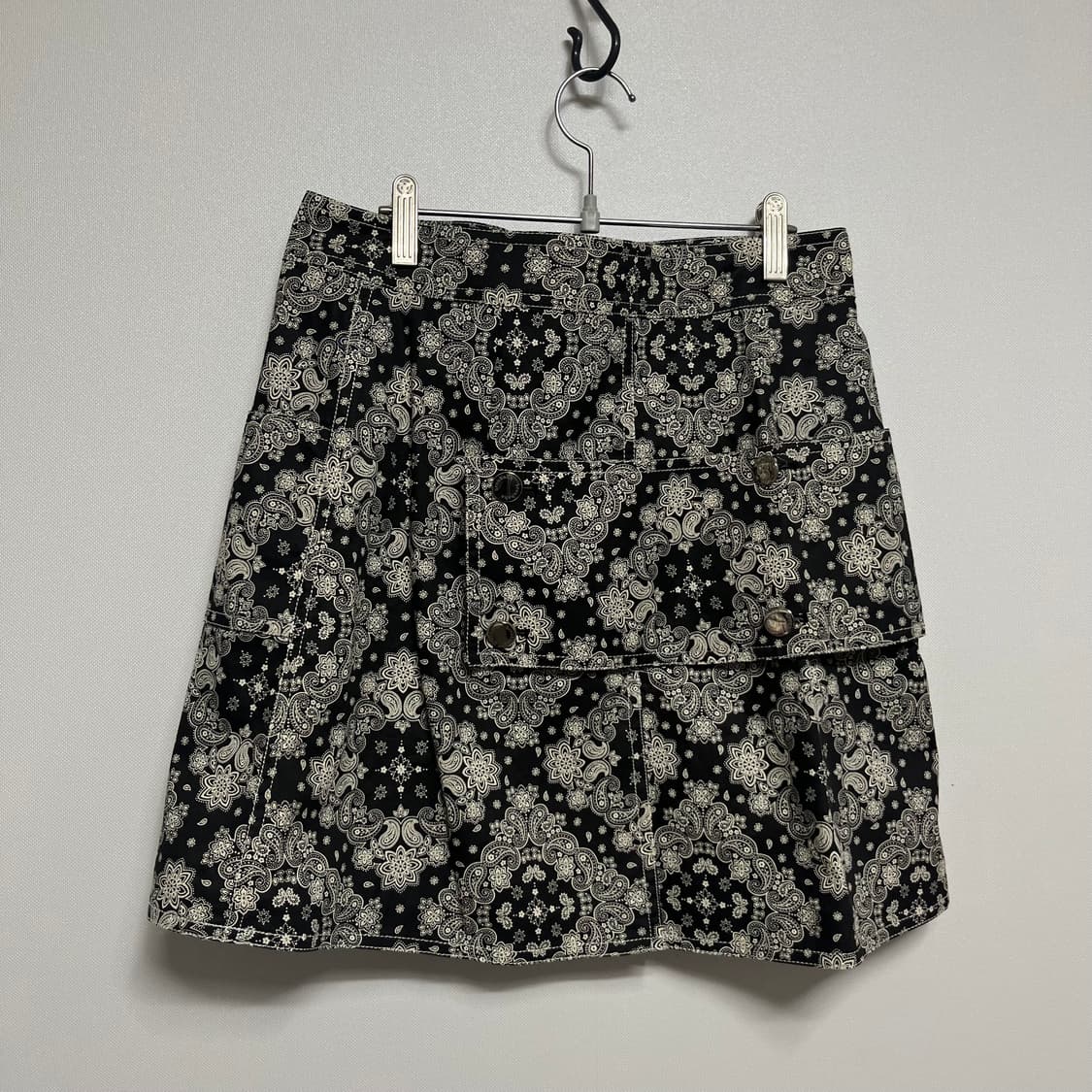 brouhaha 브루하하 페이즐리 랩 스커트 블랙 m 상품이미지7