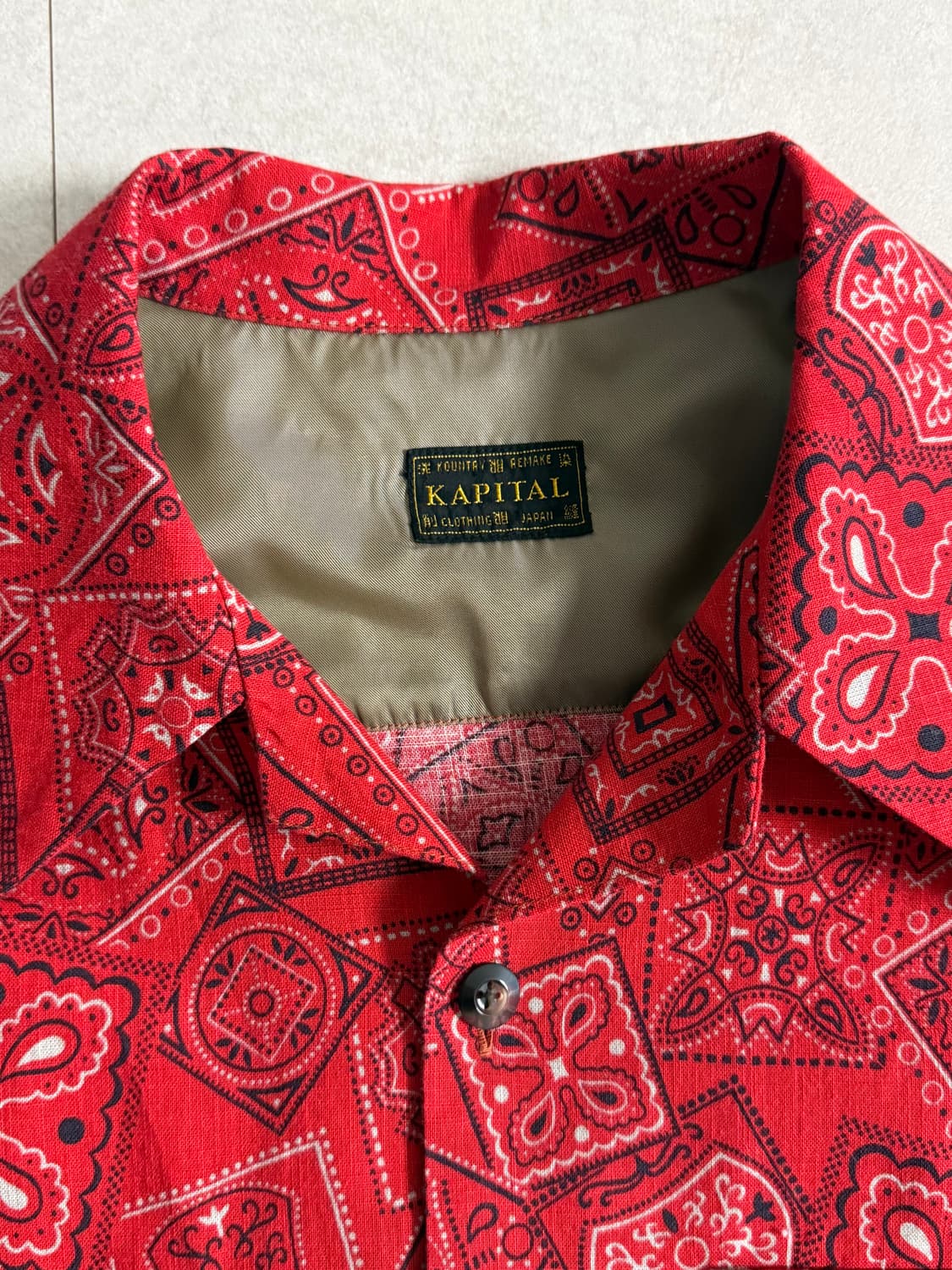 (4) 캐피탈 kapital 반다나 웨스턴 셔츠 상품이미지2