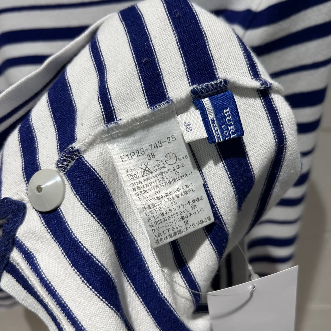 Burberry Blue Stripe T-Shirts 상품이미지8