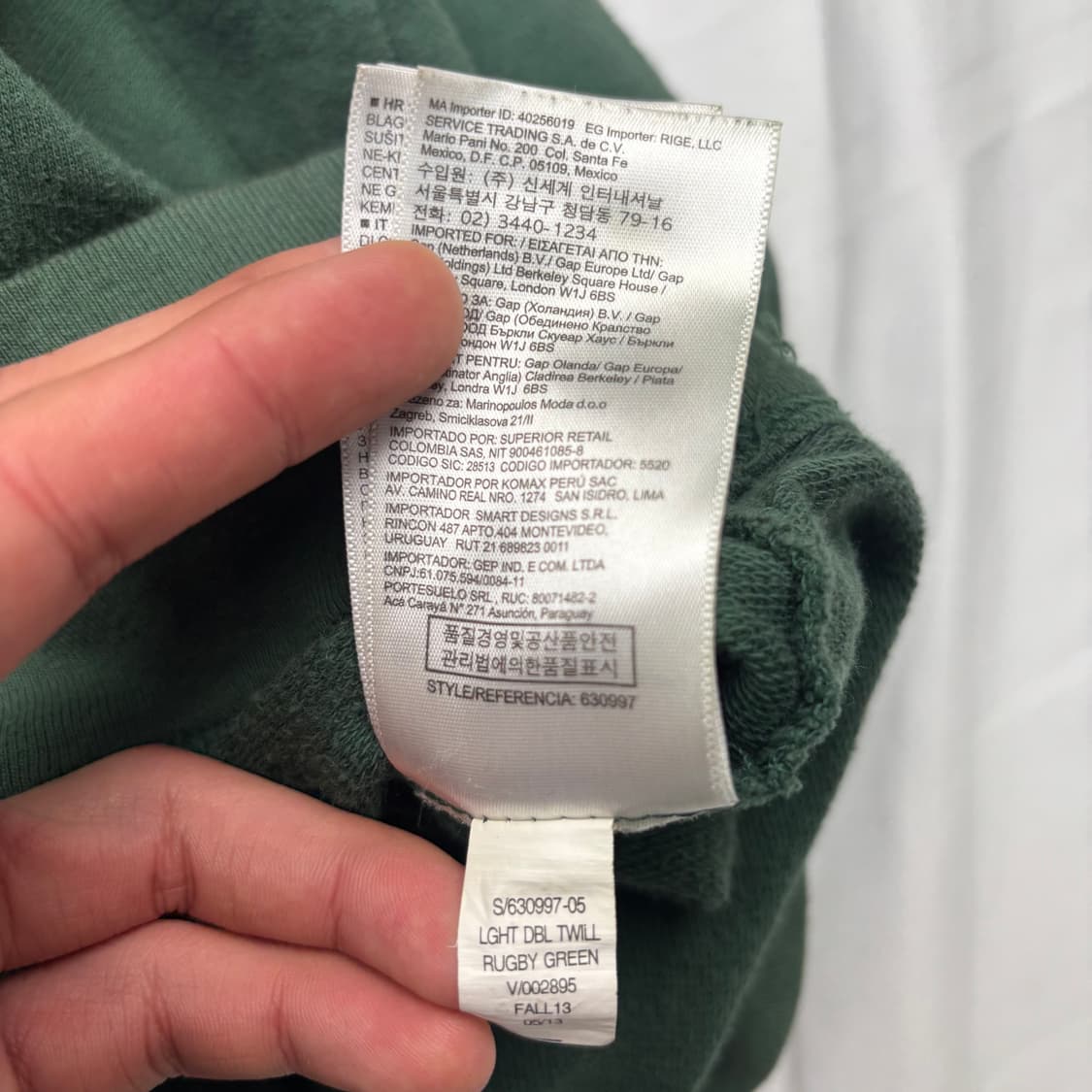 GAP 갭 y2k 그린 후드집업 XL 상품이미지9