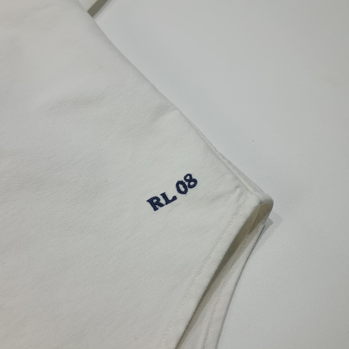 CL465 XL 폴로 00s 코튼 RL08자수 화이트 셔츠 남방 상품이미지5