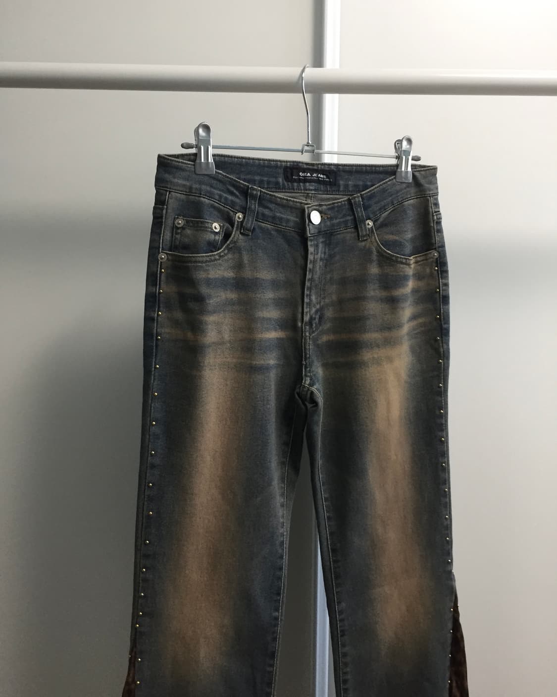 오네갸루 00‘s Gold Stud Leopard Pants  상품이미지2