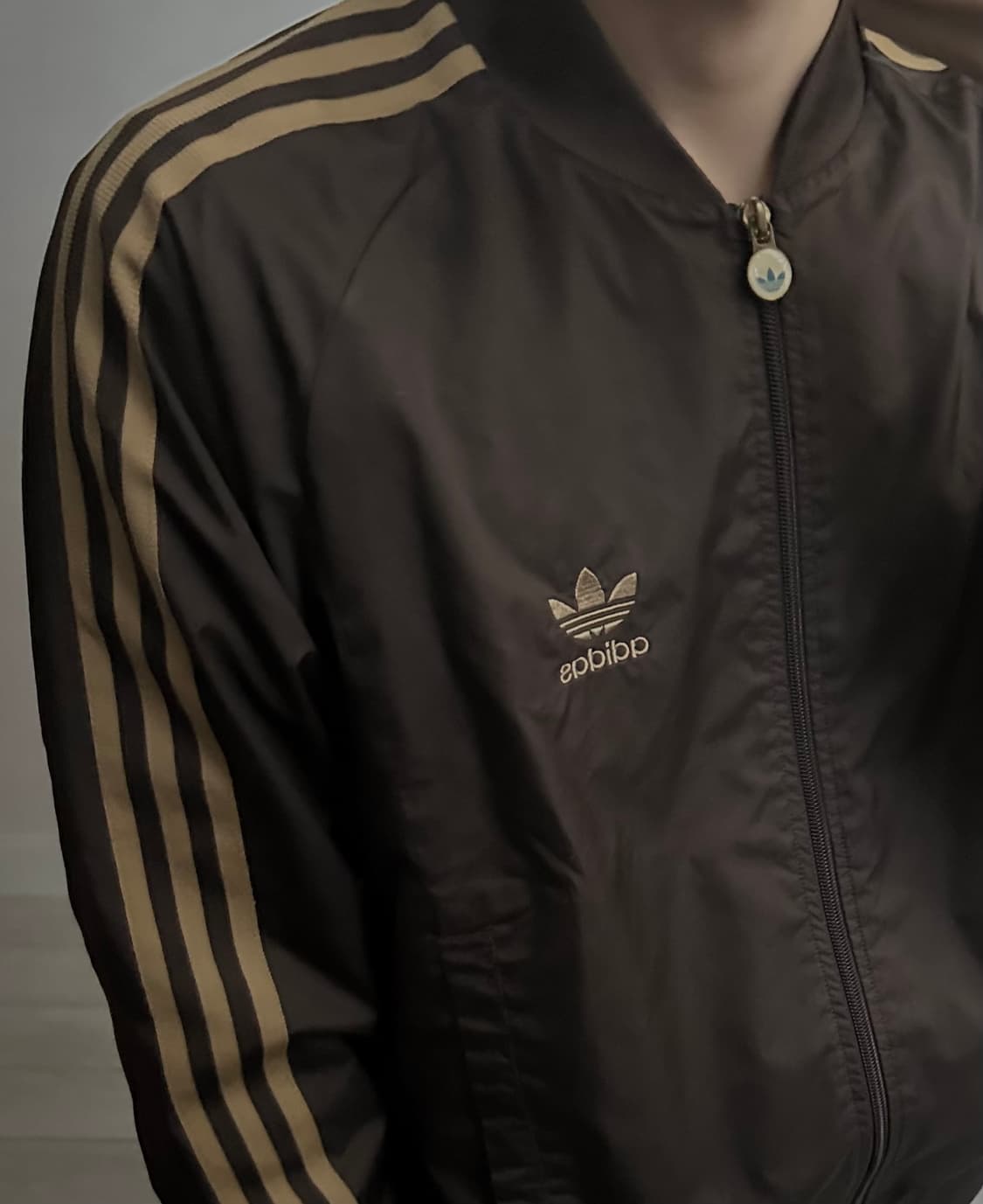 아디다스 희귀 코코아 브라운 져지자켓 상품이미지3