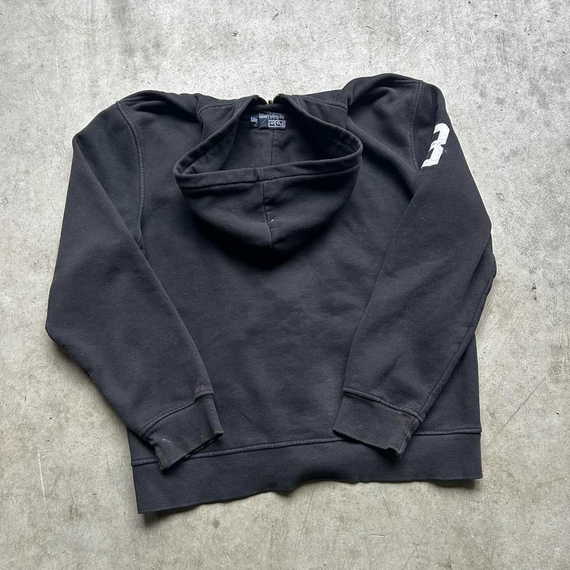 폴로 랄프로렌 빅포니 후드집업 블랙 #3 상품이미지4