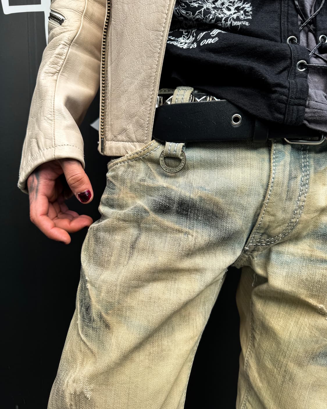 BUFFALO BOBS – Bleach Wash Boot-cut Deni 상품이미지9