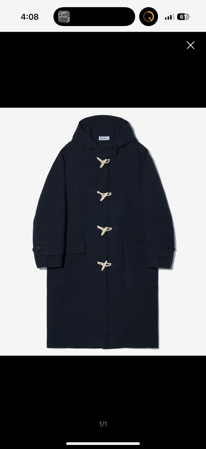 파르티맨토 오버사이즈 멜톤 더블 롱 코트 상품이미지1