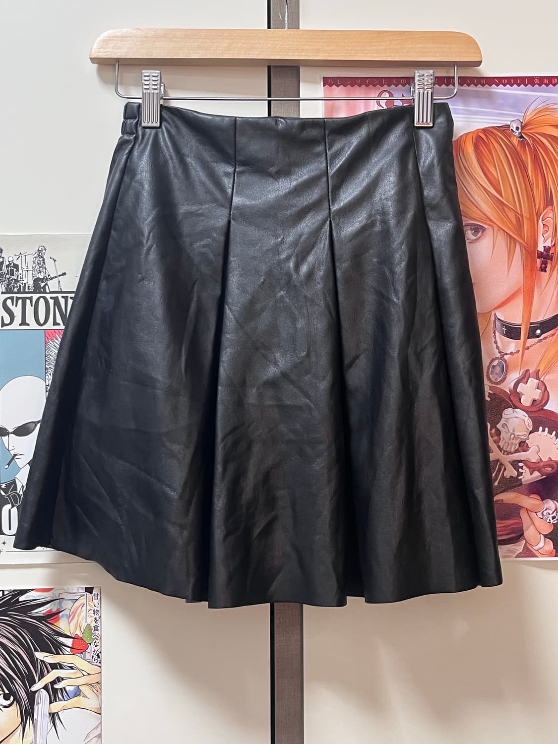 페이크 레더 치마 상품이미지4