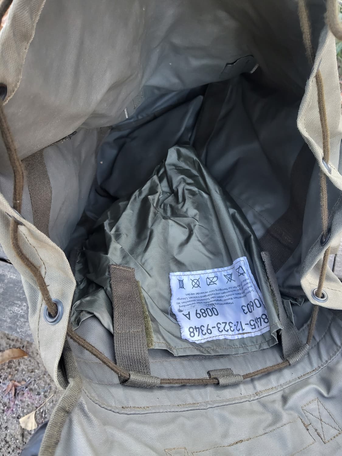 독일군야거럭색 보급정품 나이론 원단  상품이미지5