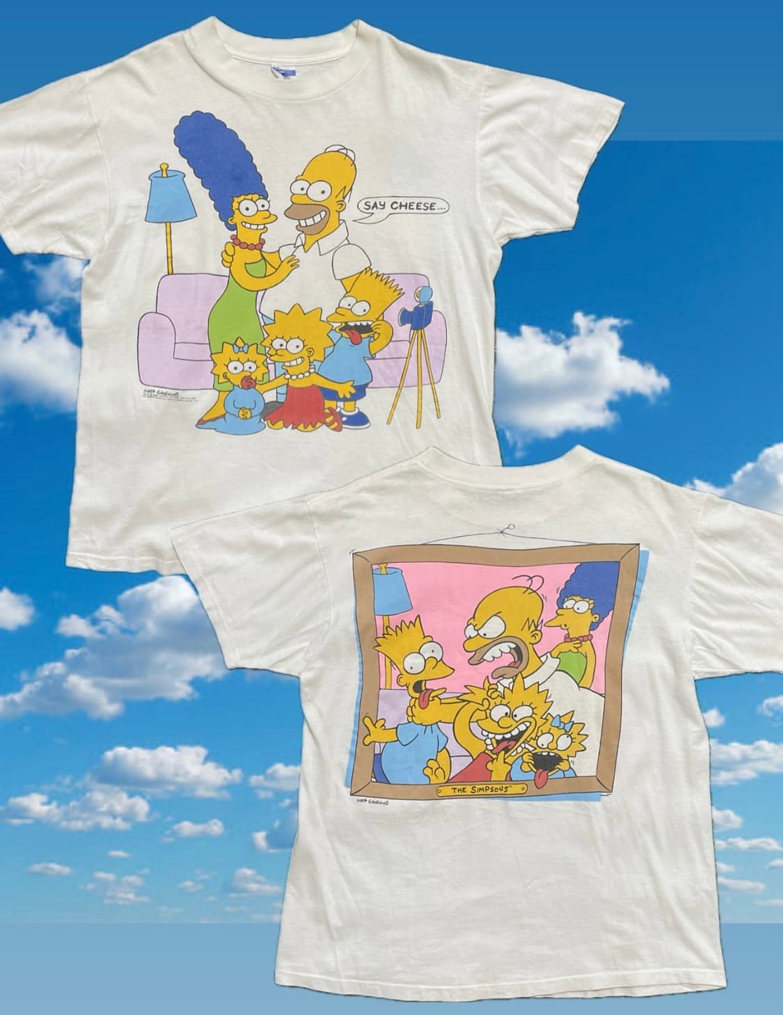 90s 빈티지 심슨 가족 티셔츠 상품이미지1