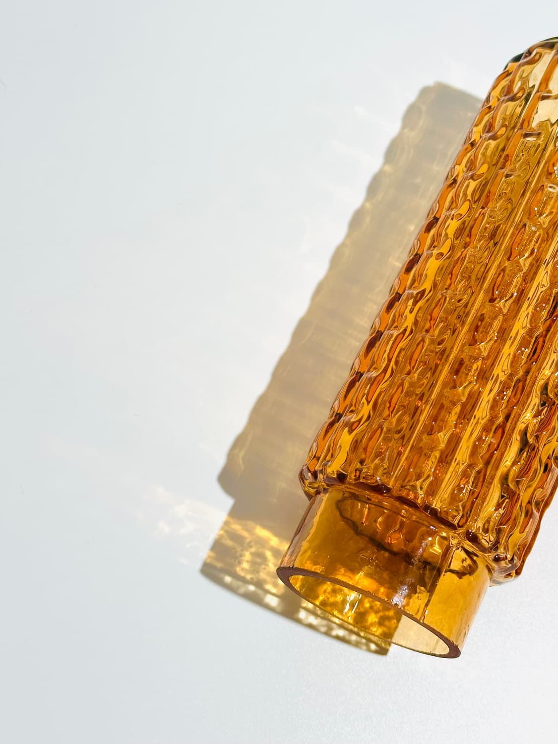 일본 빈티지 앰버 글라스 캔들 홀더  상품이미지6