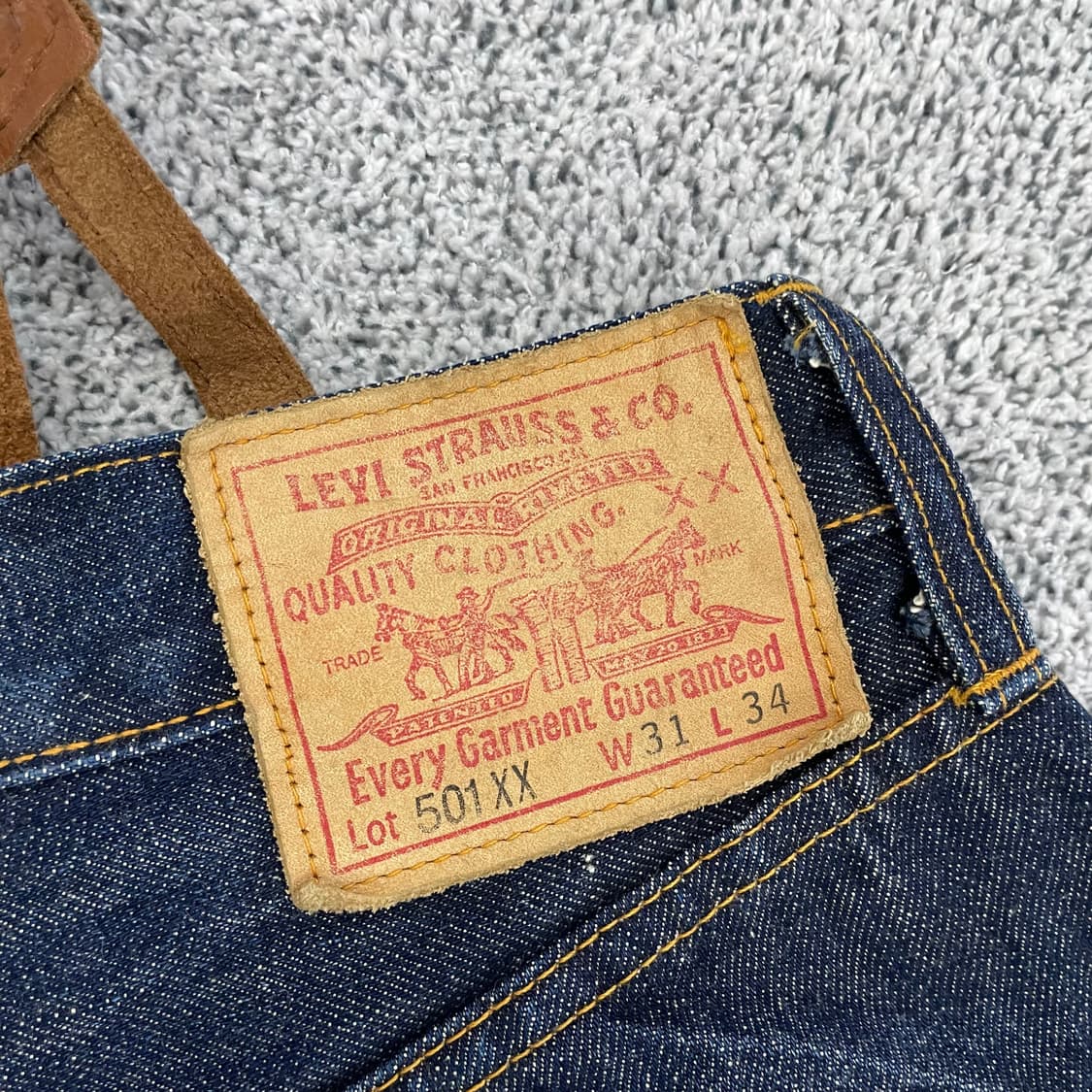 [31] 리바이스 LVC 47501 셀비지 서스펜더 데님팬츠 1209EB 상품이미지3