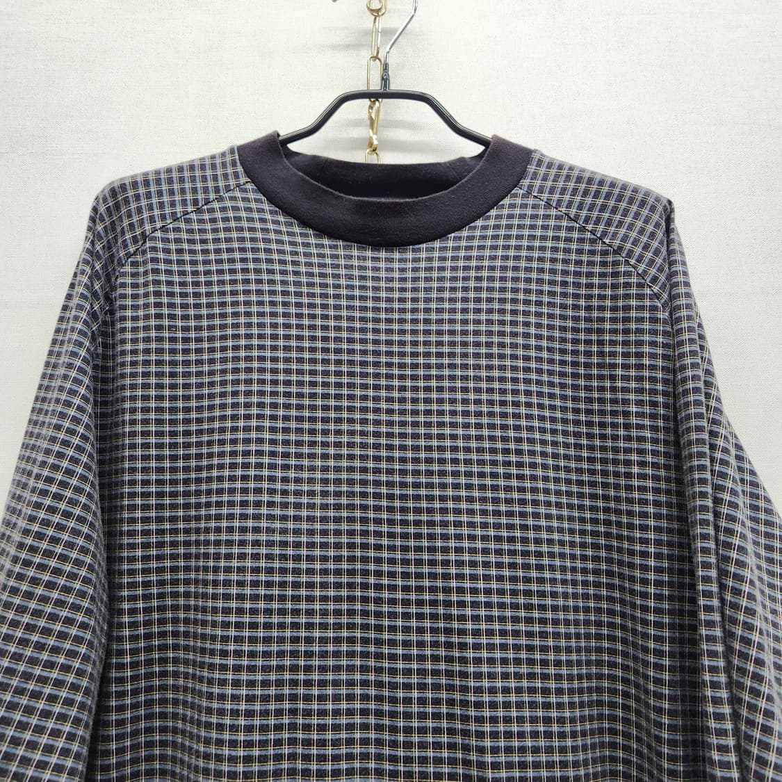 COS 코스 잔체크 패턴 롱슬리브 긴팔티 M(L~XL) 상품이미지2