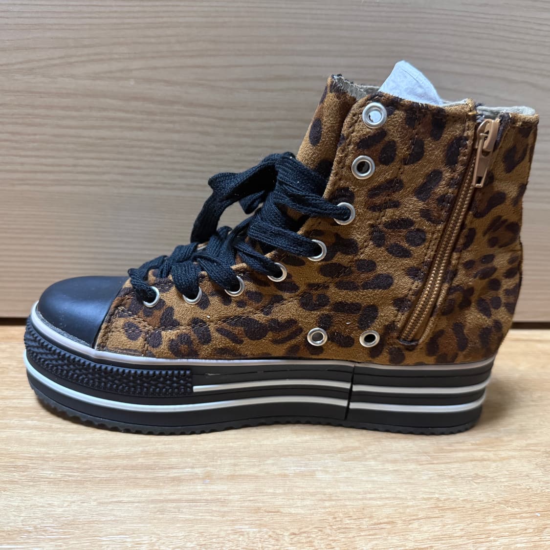 갸루 호피 스니커즈 신발 상품이미지2
