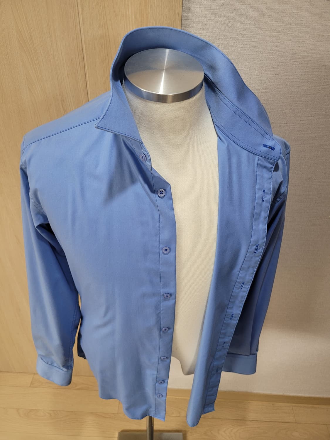 바찌 VACCI 남자 드레스셔츠 100 스카이블루 상품이미지7