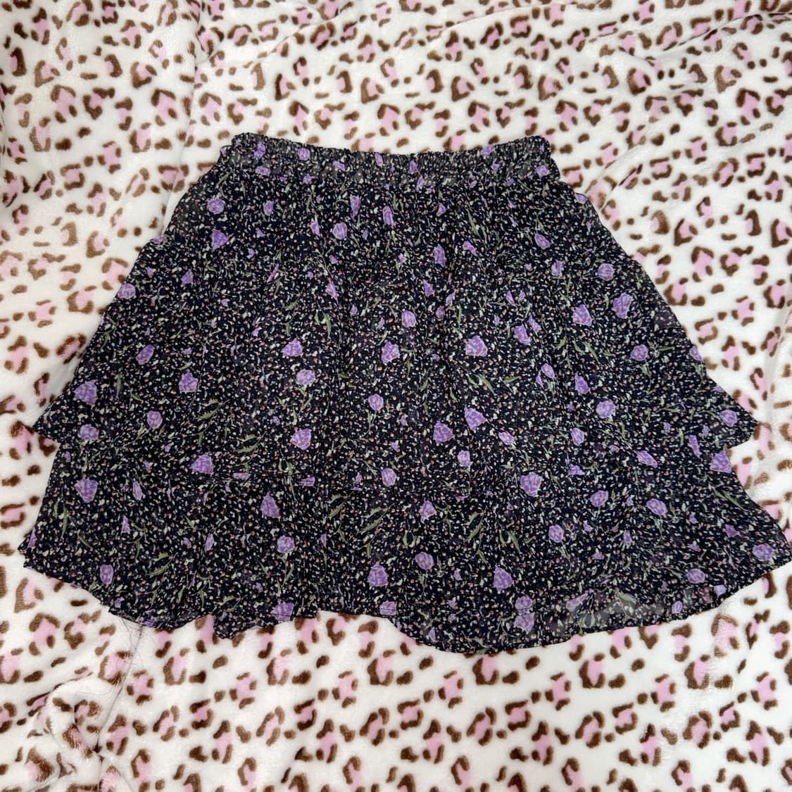 vintage 플라워 스커트 갸루 오네갸루 로사체리 레스트로즈 펑크 상품이미지1