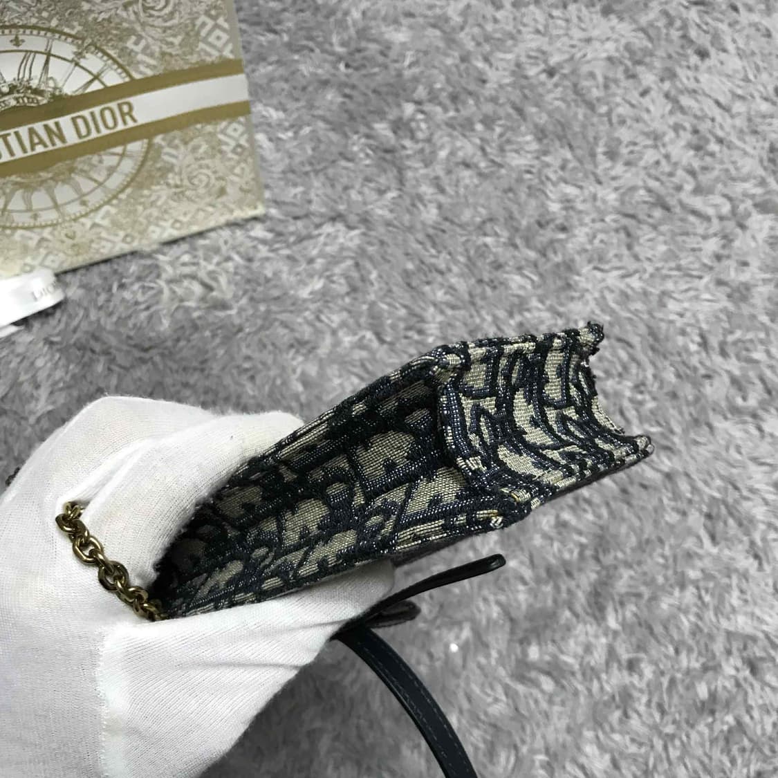 {클로젯}[풀구성 25ss]디올 오블리크 새들 폰 홀더 백 상품이미지8