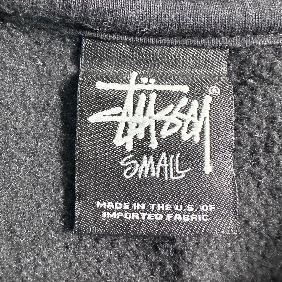 스투시 스탁로고 블랙 맨투맨   상품이미지6