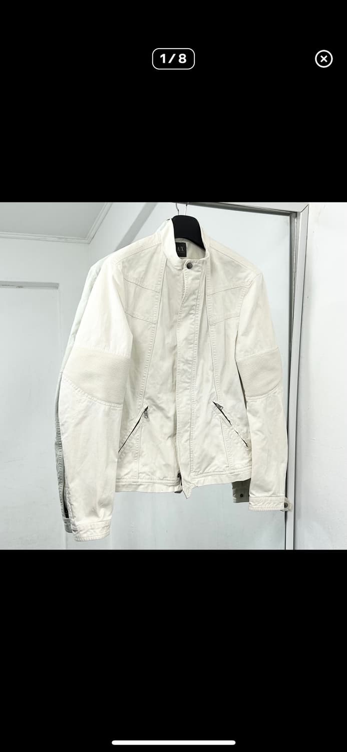 아르마니 익스체인지 투웨이 코튼 바이커 자켓 상품이미지1