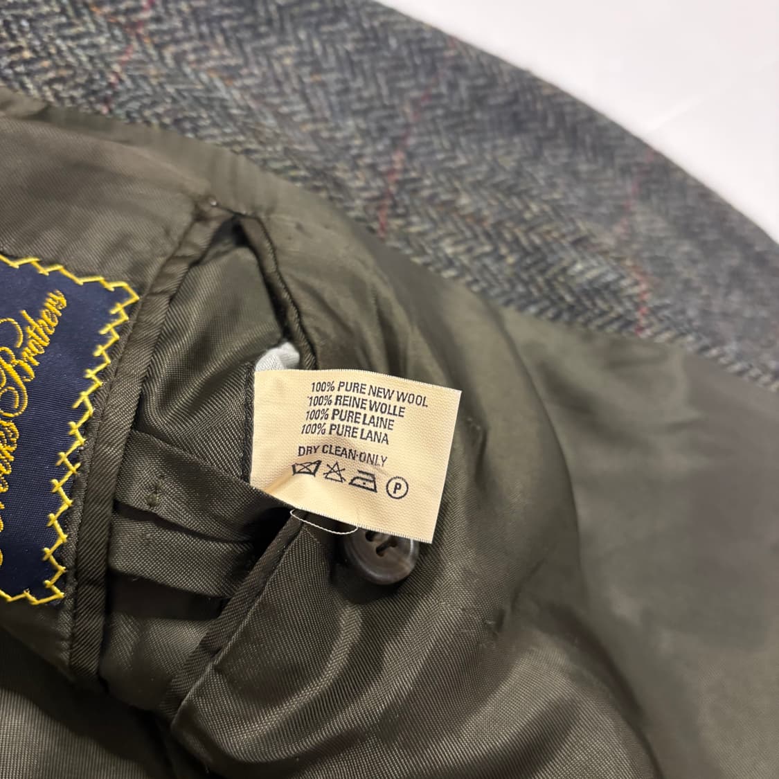 정품 브룩스브라더스 헤링본 울 블레이저 자켓 상품이미지9