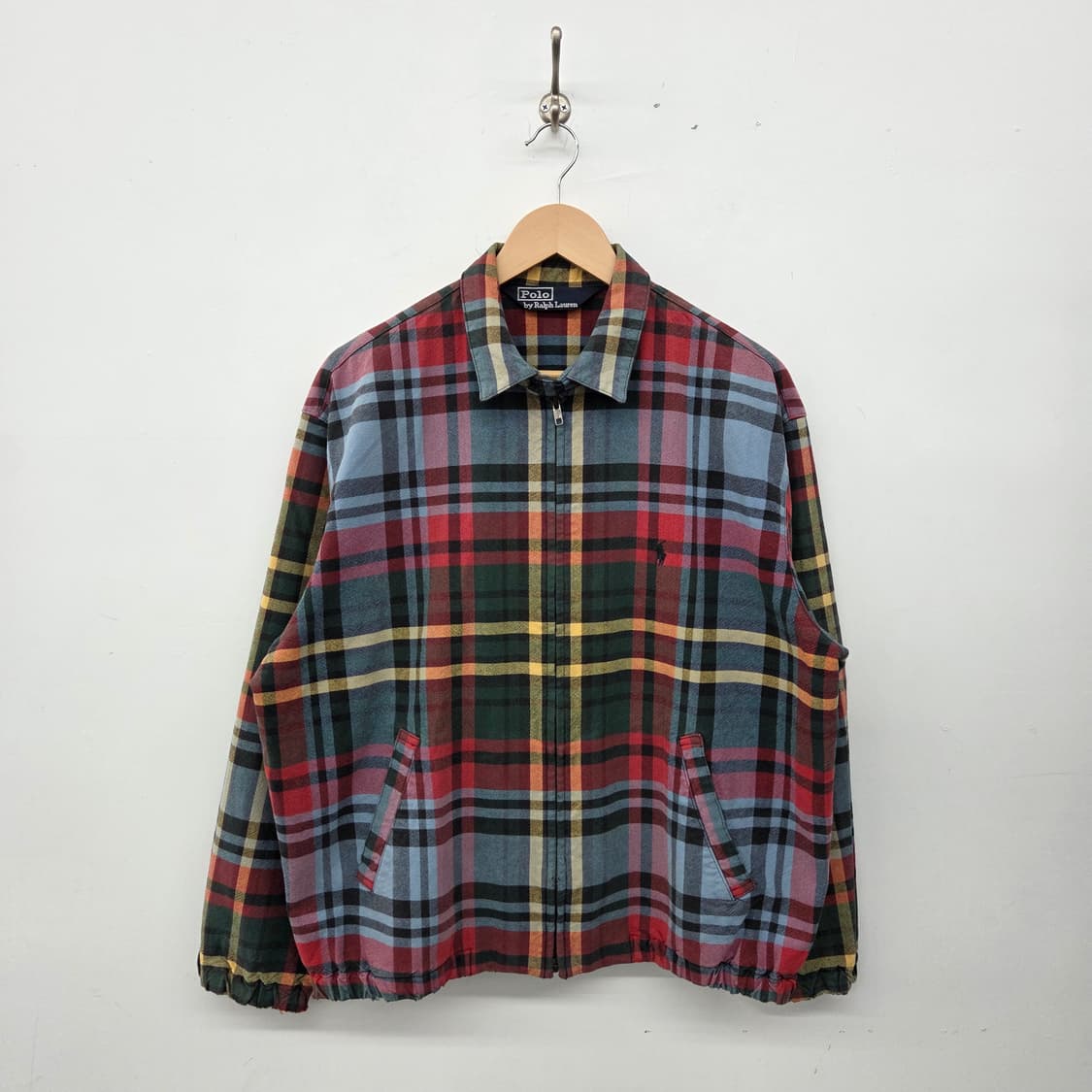 폴로 랄프로렌 체크 집업 자켓 남XL 상품이미지1