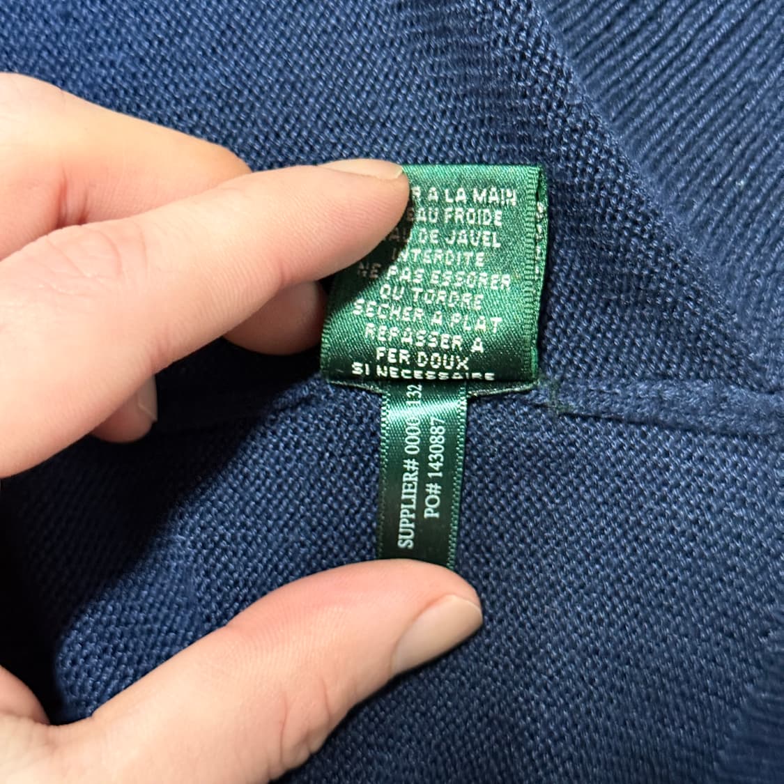 폴로 랄프로렌 실크 혼방 금장 버튼 디테일 긴팔 니트 상품이미지6