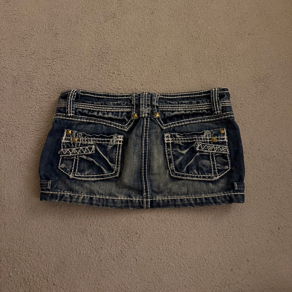 트루릴리젼깔 빈티지 데님 숏치마   상품이미지2