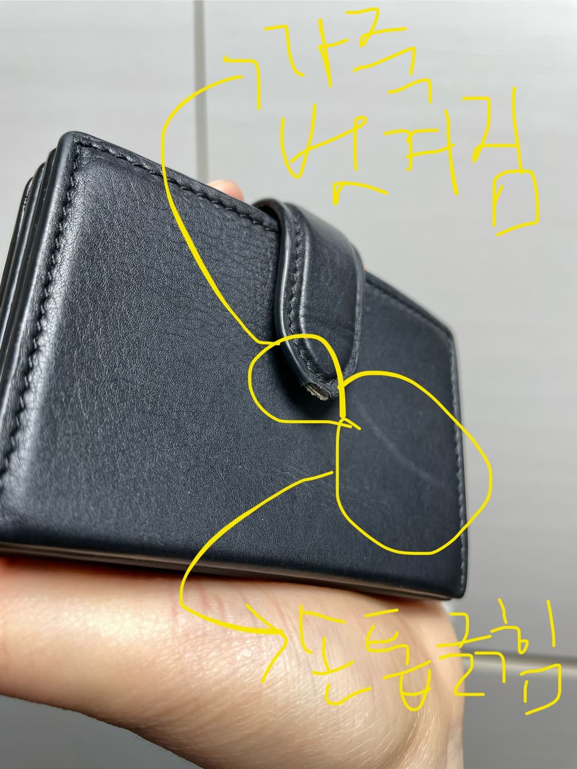 더로우 the row 아코디언 카드 지갑 블랙 팝니다 상품이미지3