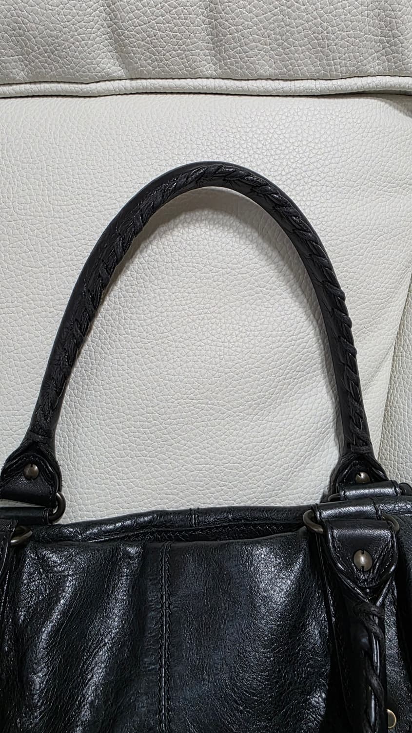 발렌시아가 모터백 위켄더 블랙 다크그린 + 주문제작 이너백 상품이미지8